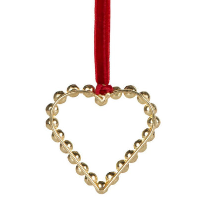 Bulgere Diamante Heart Ornament Small Gold