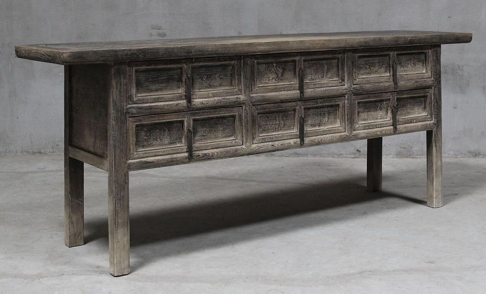 Shanxi 215Cm Console Table With Drawers 130 Years Old
