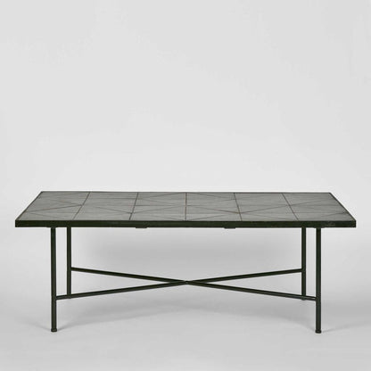 Sheffield Iron/Tiled Coffee Table Black -Outdoor