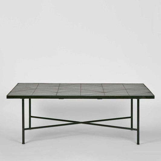 Sheffield Iron/Tiled Coffee Table Black -Outdoor