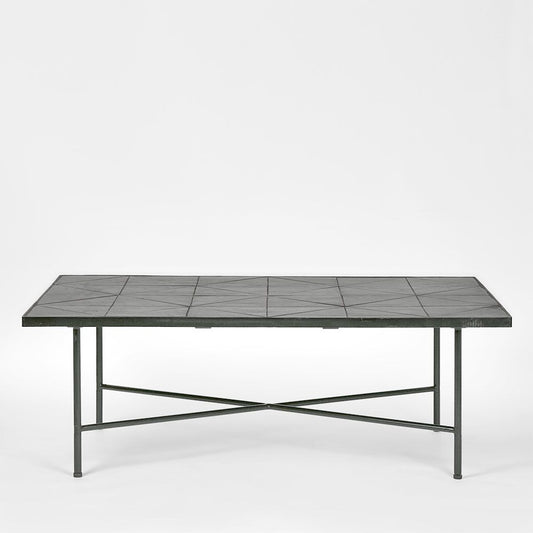 Sheffield Iron/Tiled Coffee Table Black -Outdoor