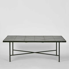 Sheffield Iron/Tiled Coffee Table Black -Outdoor