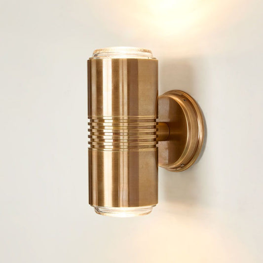 Primrose Outdoor Wall Light Antique Brass
