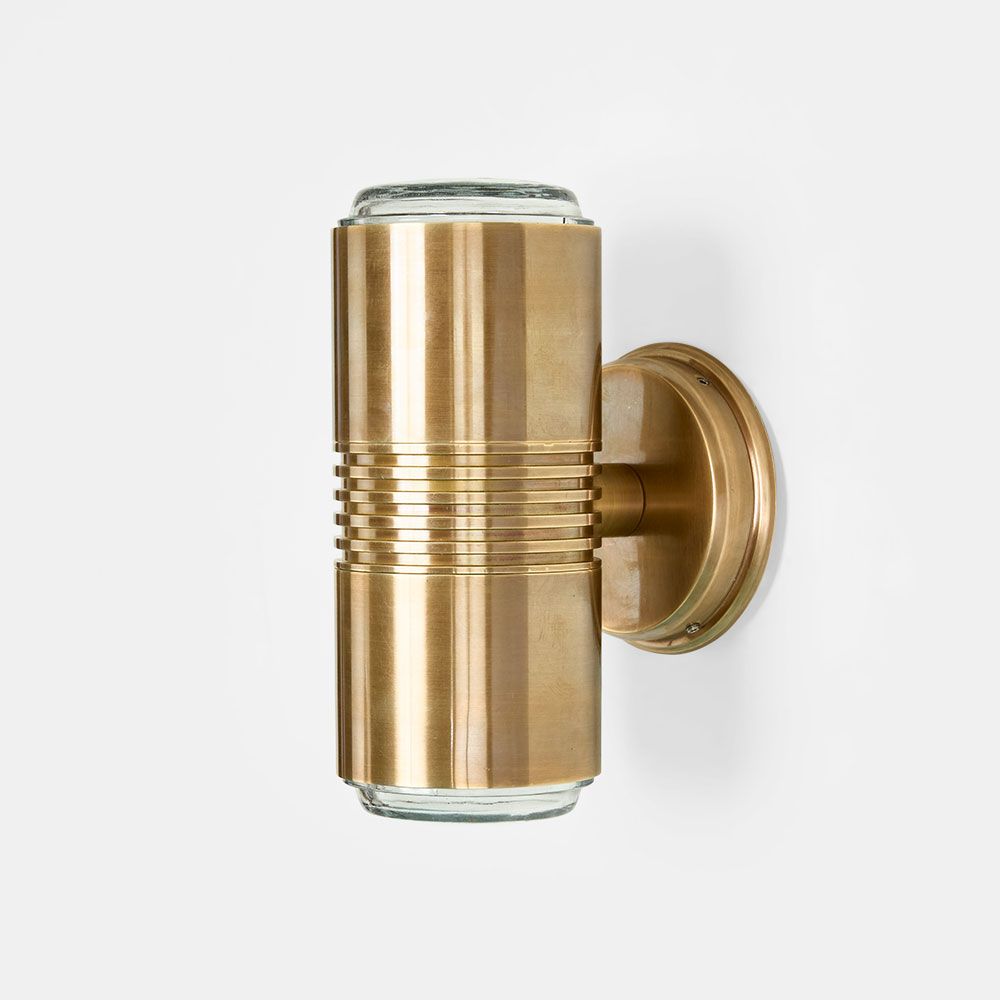 Primrose Outdoor Wall Light Antique Brass