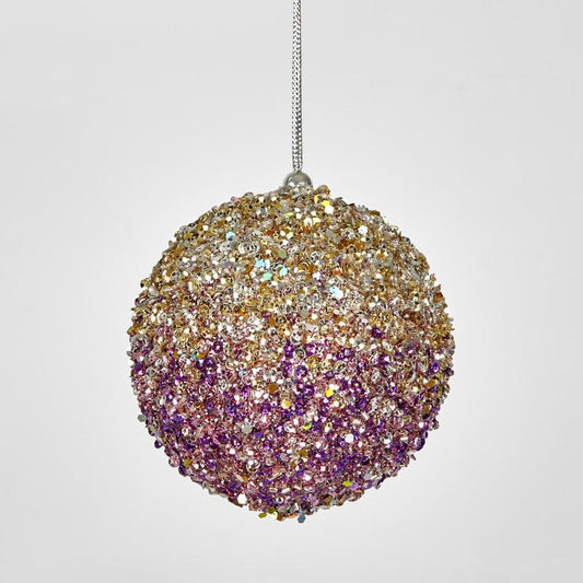 Ombre Glitter Bauble Pink