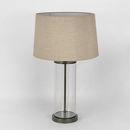 Iris Glass Table Lamp Base Black