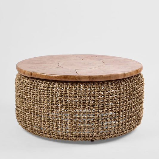 Naves Coffee Table With Teak Top Large