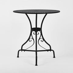 Annabel Round Table 70Cm Black -Outdoor