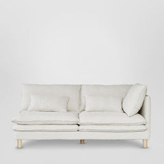 Aura 2 Seater Right Arm Cover Class 7 White