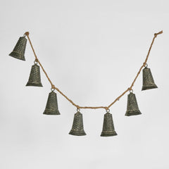 Hanging Bell Garland Charcoal