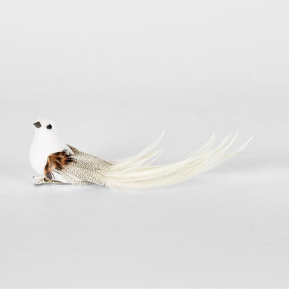 Burle Clip On Bird White (Set Of 6)