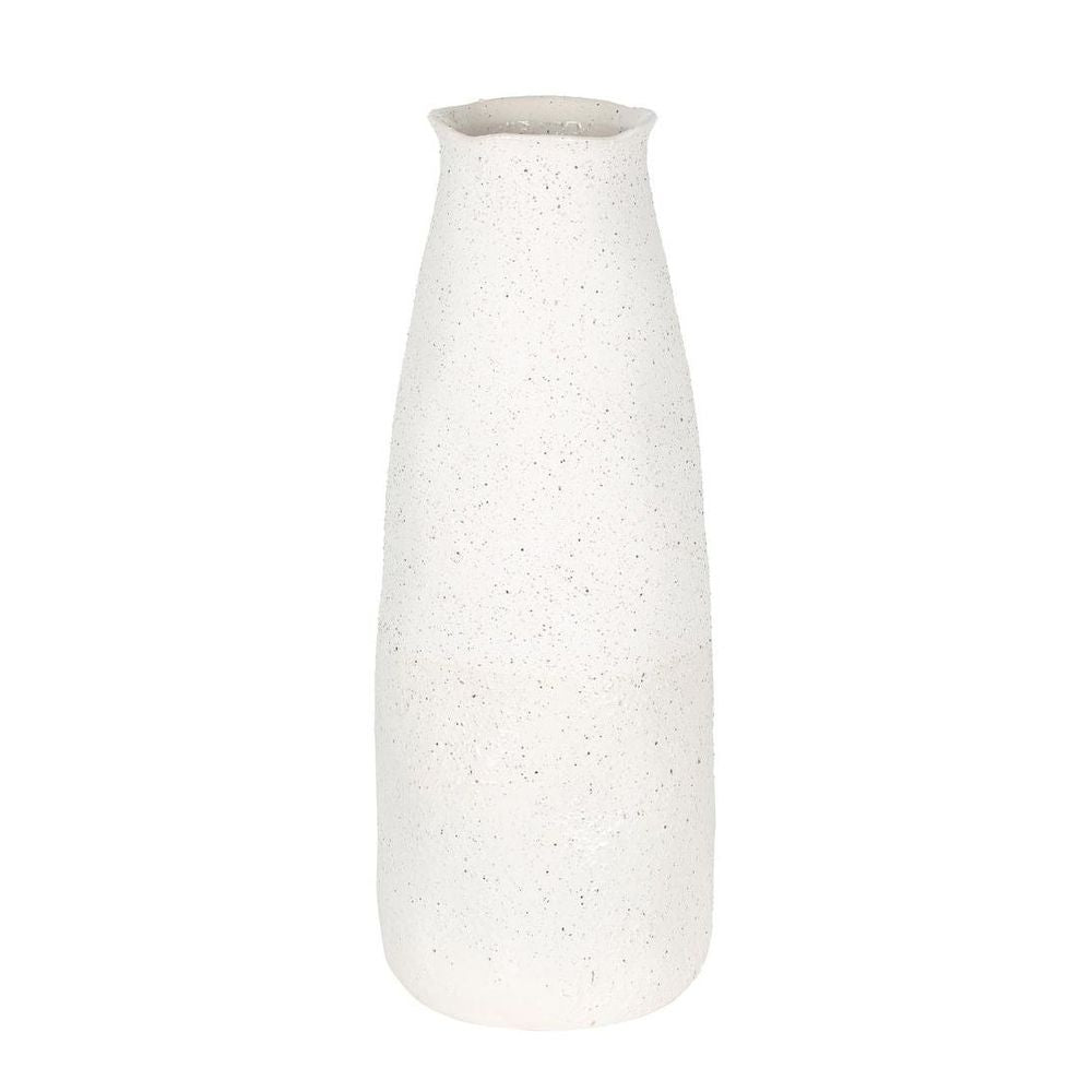 Tuba Ceramic Vase Large White
