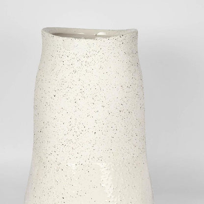 Tuba Ceramic Vase Medium White