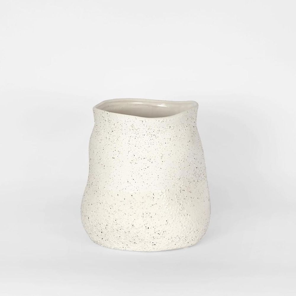 Tuba Ceramic Vase Small White