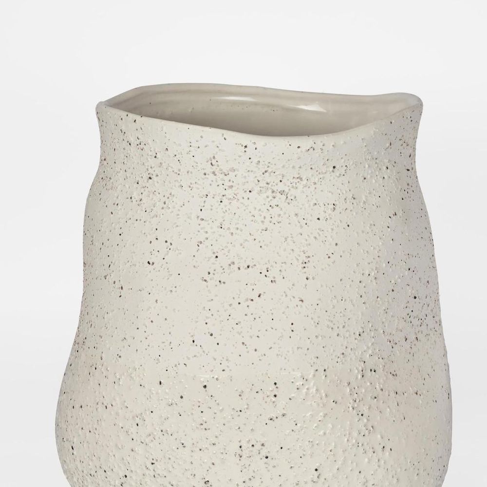 Tuba Ceramic Vase Small White