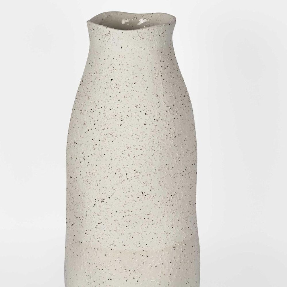 Tuba Ceramic Vase Tall White