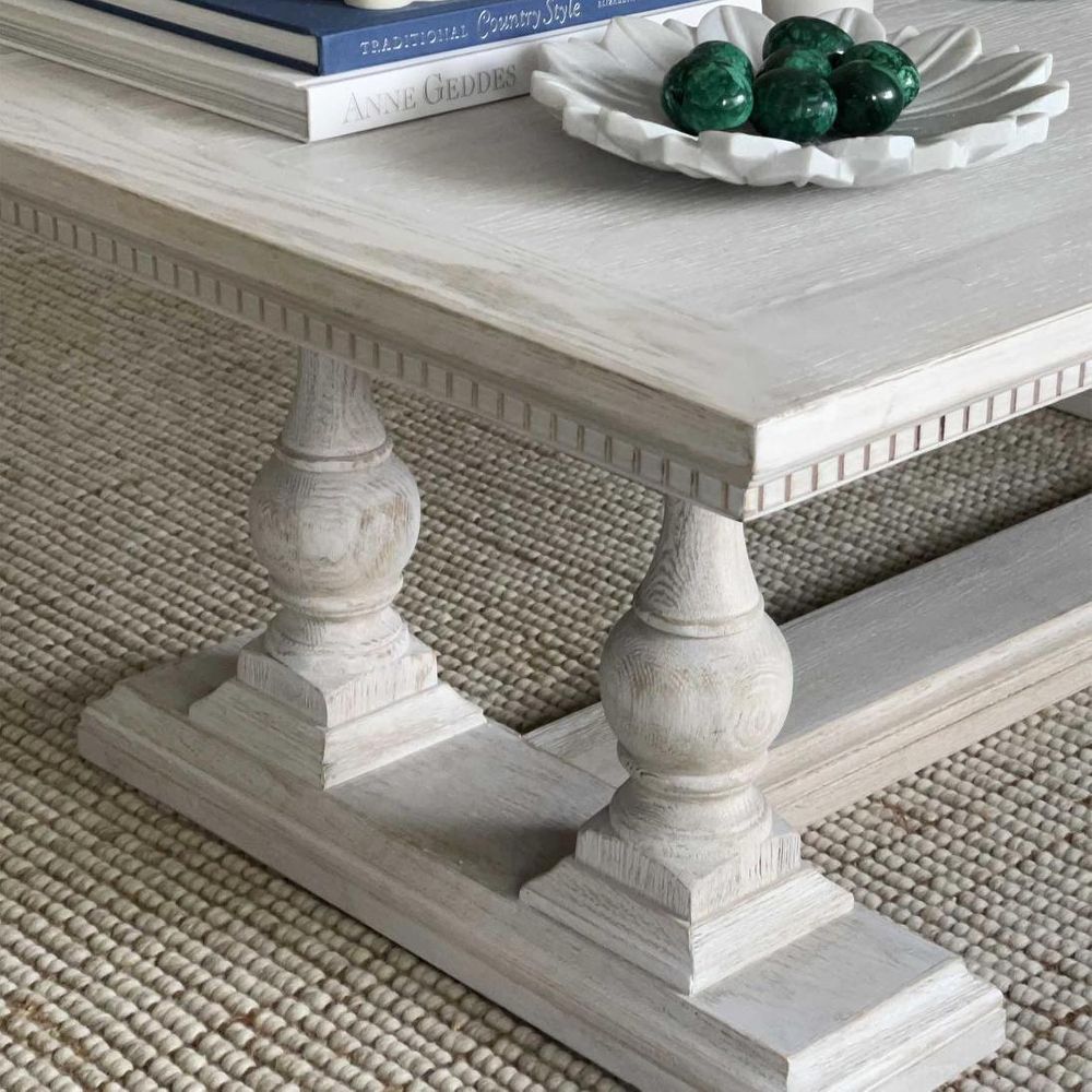 Ville Oak Coffee Table White