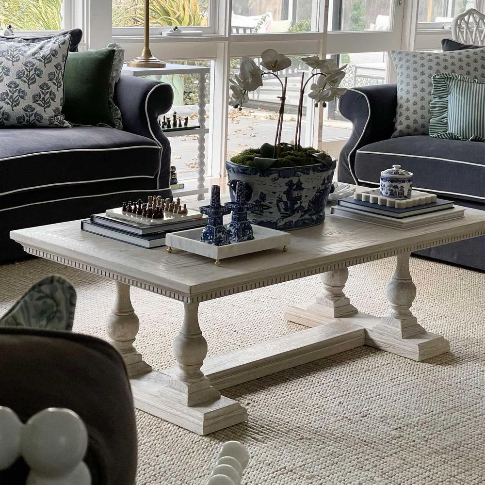 Ville Oak Coffee Table White