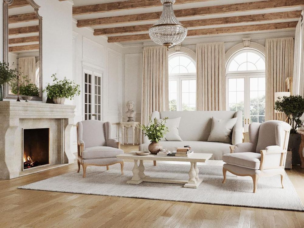Ville Oak Coffee Table White