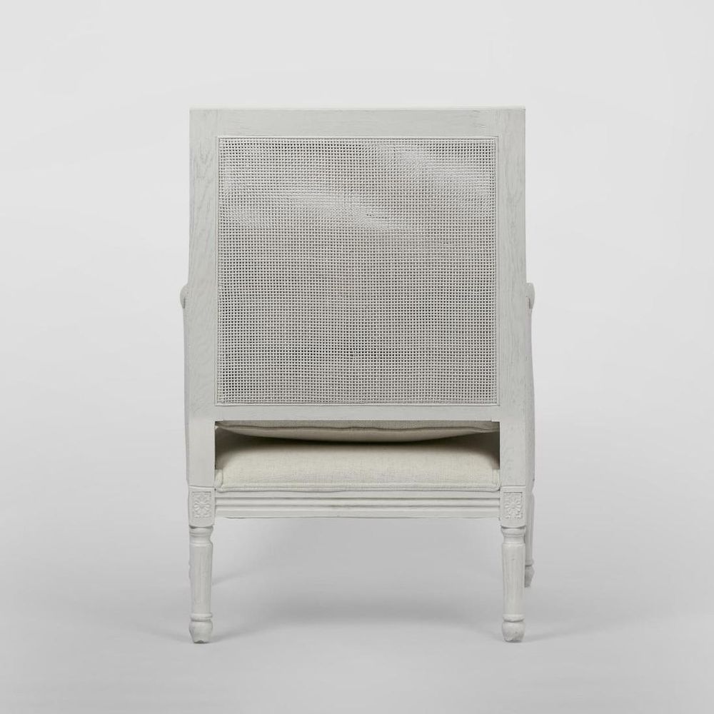 Hicks White Armchair