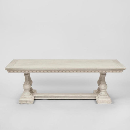 Ville Oak Dining Table White 300Cm