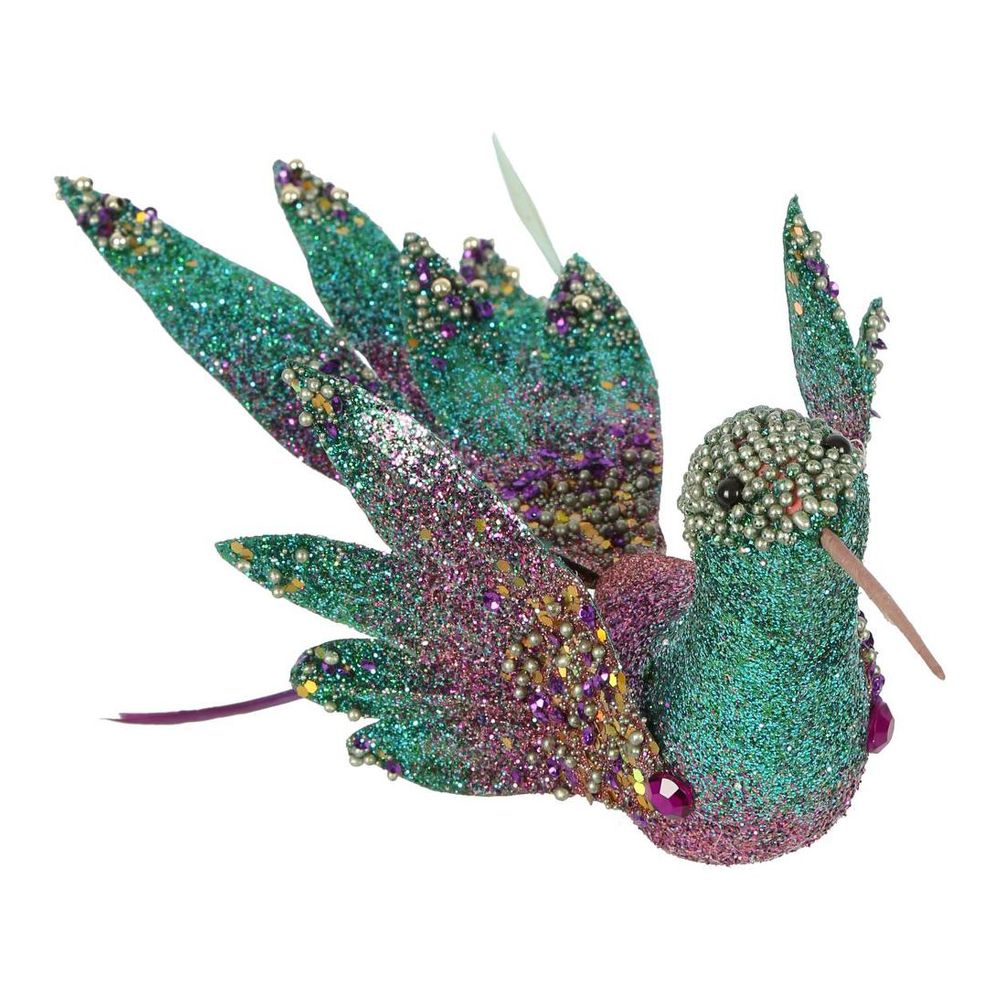 Jewelle Hummingbird Tree Ornament Blue
