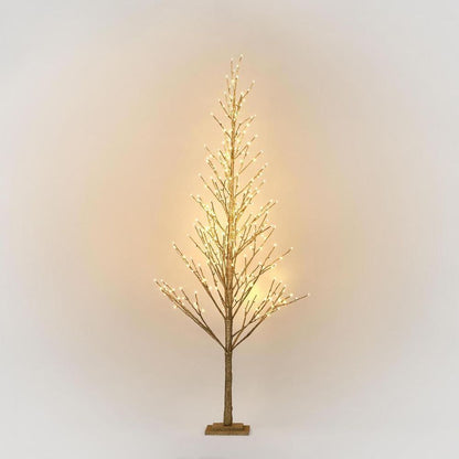 Champagne Glitter Tree 180Cm With 270Led - Faulty Do Not Turn On