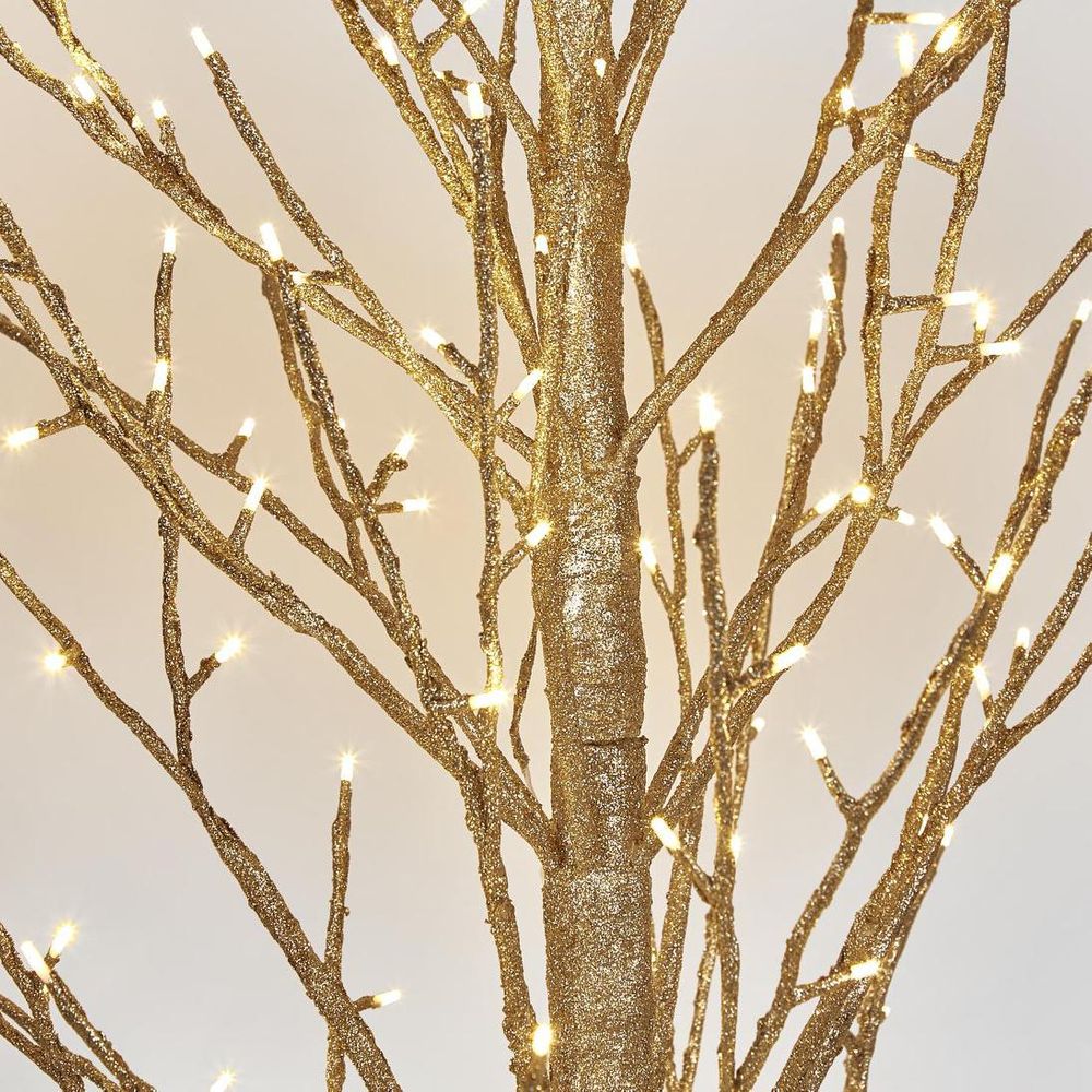 Champagne Glitter Tree 180Cm With 270Led - Faulty Do Not Turn On
