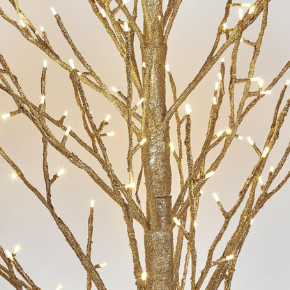 Champagne Glitter Tree 180Cm With 270Led - Faulty Do Not Turn On