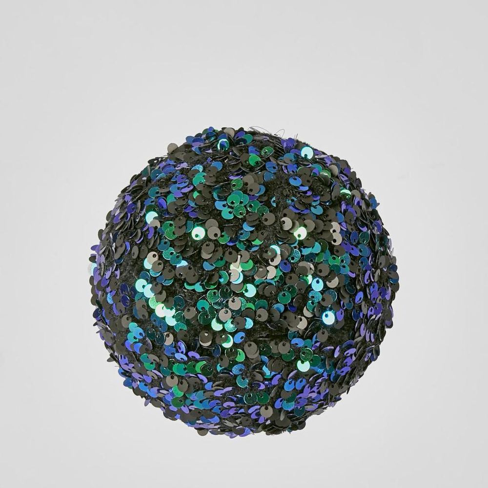 Donna Sequin Bauble Blue