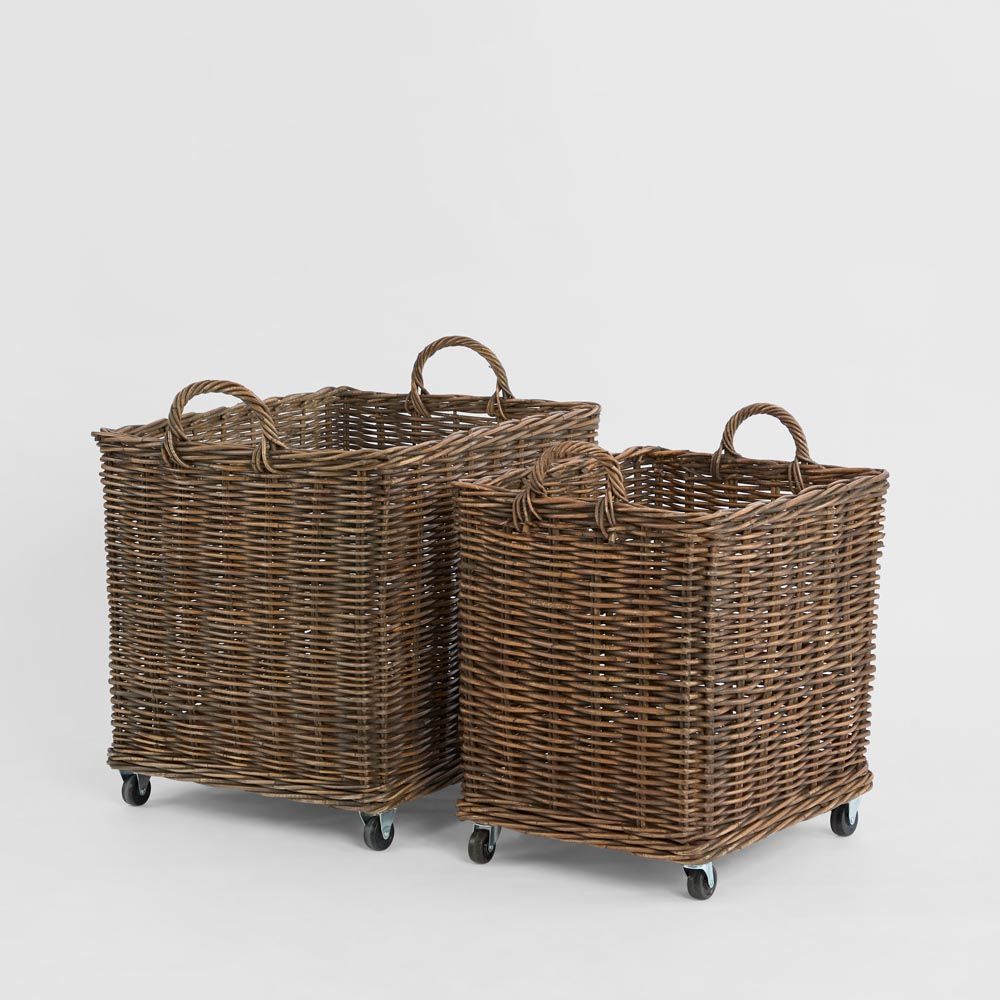 Luna Basket On Wheels Set 2