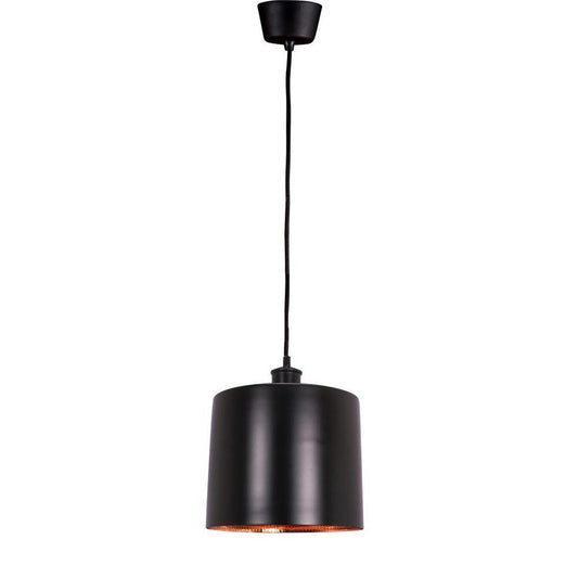 Portofino Ceiling Pendant Medium Matte Black And Copper