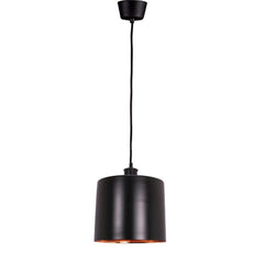 Portofino Ceiling Pendant Medium Matte Black And Copper