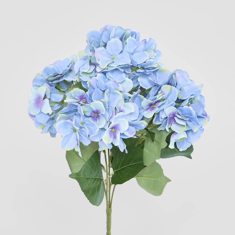 绣球花束带叶55Cm蓝色