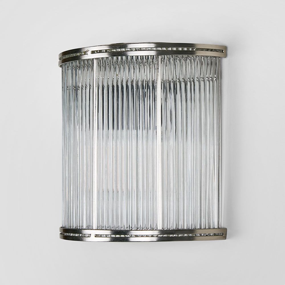 Verre 半圆形壁灯 银色