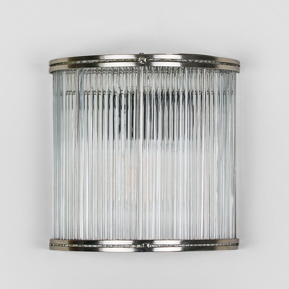 Verre 半圆形壁灯 银色