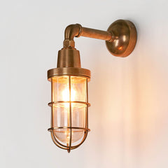 Starboard Outdoor Wall Light Antique Brass