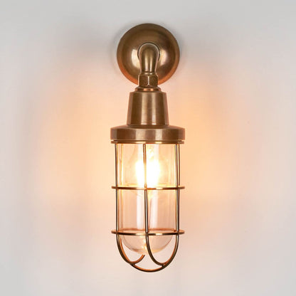 Starboard Outdoor Wall Light Antique Brass