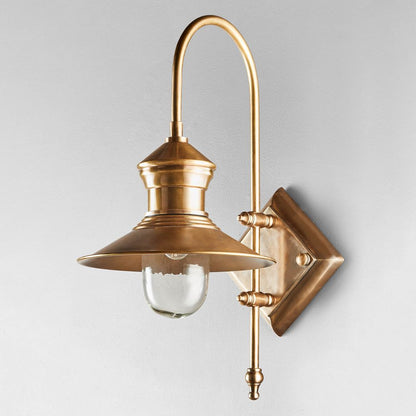 St James Outdoor Wall Light Antique Brass