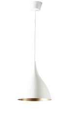 Macmillan Ceiling Pendant Small Round White And Brass