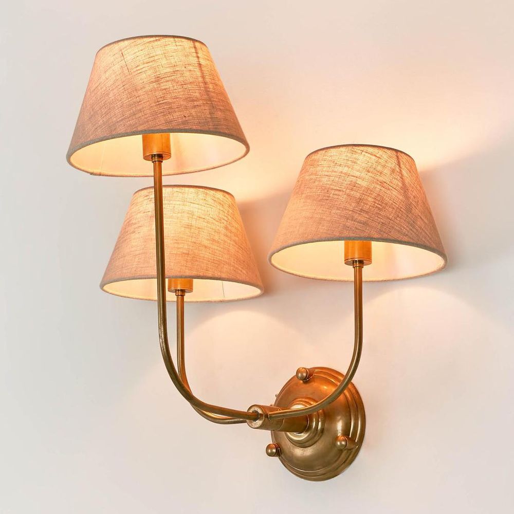 Trilogy Wall Light Base Brass
