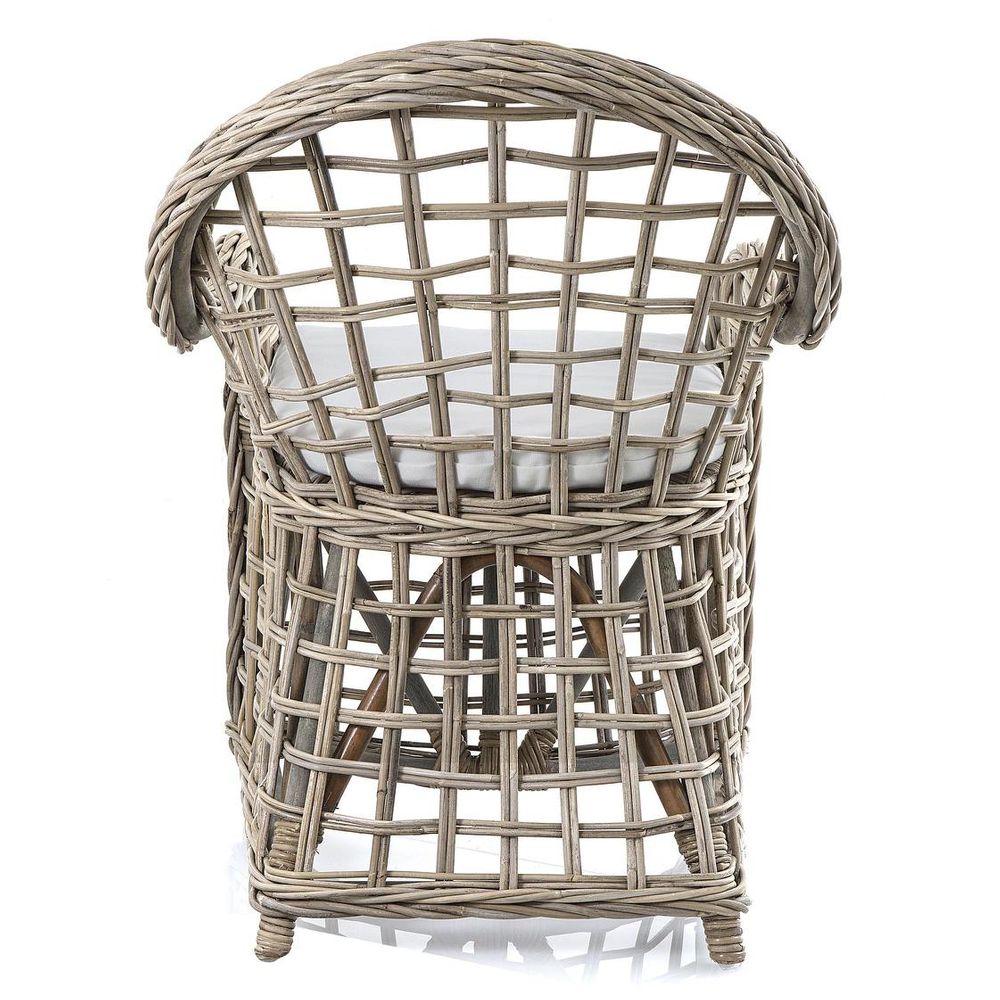 Mauritius Wicker Arm Chair With Cushion