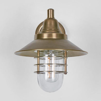 Clark Outdoor Wall Light Antique Brass