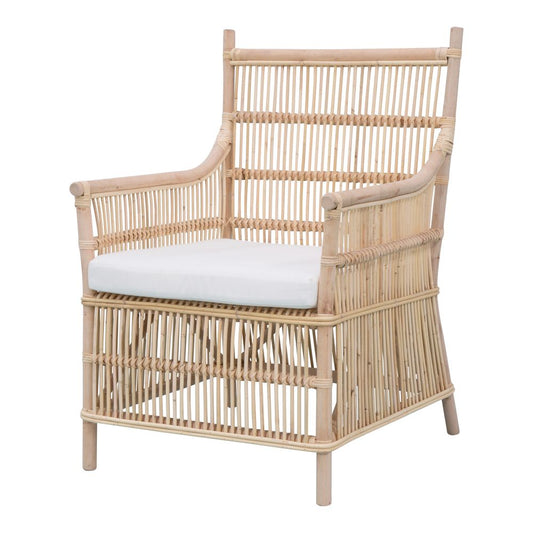 Haiti Wicker Armchair With Cushion - Outdoor Under-Cover