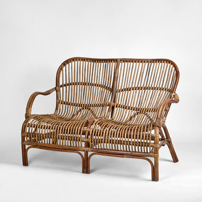 Seville Rattan Two Seater Antique -Outdoor Undercover Armchair