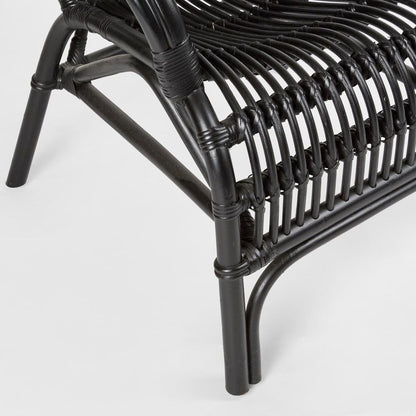 Seville Rattan Armchair Black -Outdoor Undercover