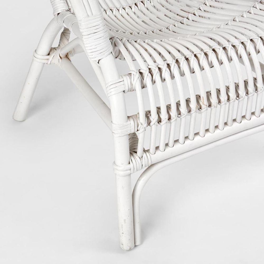 Seville Rattan Armchair White -Outdoor Undercover