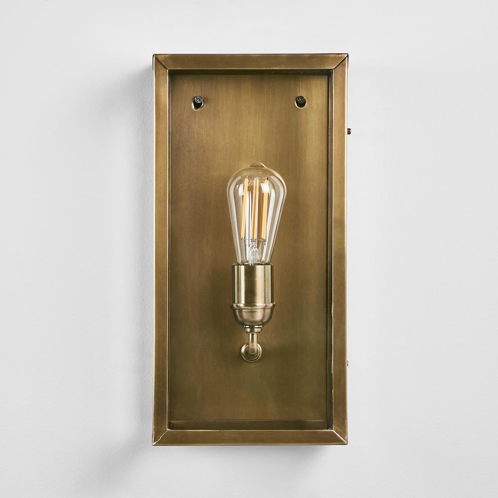 Goodman Outdoor Wall Light Ant Brass