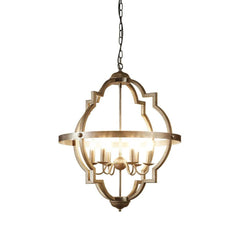 Hyatt Ceiling Pendant Large Rust Brown And Silver Black