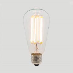 St64 Long Led Filament - Clear Glass - 6W E27 2200K